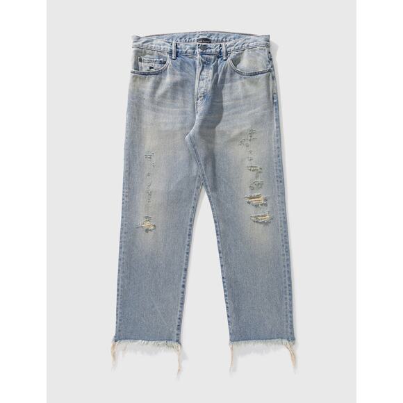 John Summit Men's The Kane 2 Casper Cropped Distressed Ripped Denim Jeans in 38 - Picture 4 of 5